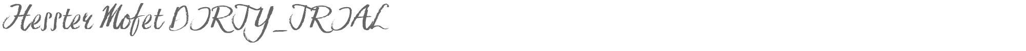 Hesster Moffett Hesster Mofet DIRTY_TRIAL.otf font preview